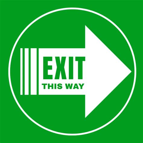 Exit Sign Template Postermywall