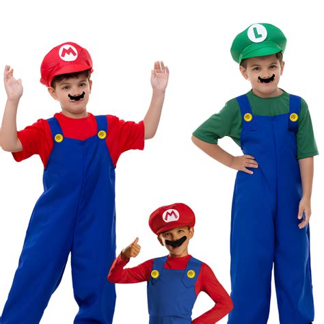 Fantasia Infantil Mario Bros - Fantasia Mario Bros + Fantasia do Luigi Masculino (INFANTIL) | Shopee ...