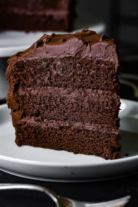 Perfectly Moist Chocolate Cake Recipe (Homemade!) - Oh Sweet Basil