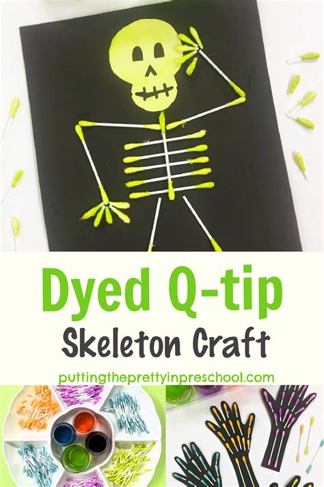 Q-tip Skeleton Craft