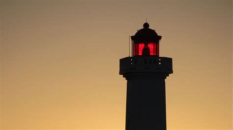 Wallpaper lighthouse, silhouette, sunset, dark hd, picture, image