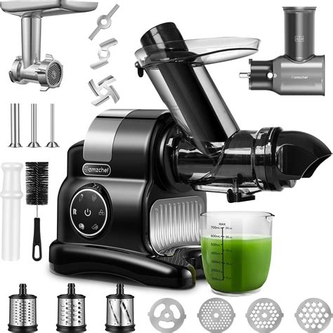 Masticating Juicer Amzchef In Multifunctional Cold Press Juicer