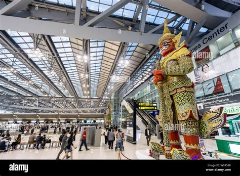 New Suvarnabhumi Airport New Hub Of South East Asia Huge Statue