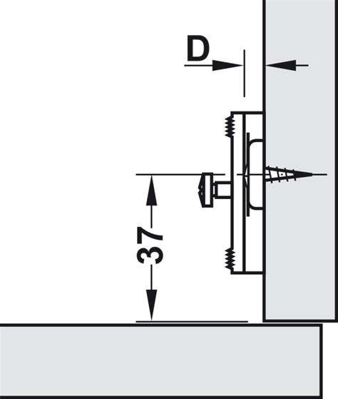 Cruciform Mounting Plate Metalla Mini Sl For Screw Fixing In The