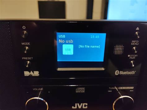 JVC RD D80 DAB Bluetooth All In One Hi Fi System Black With Remote