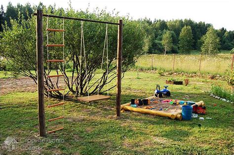 Качели на даче своими руками из металла, из дерева +фото