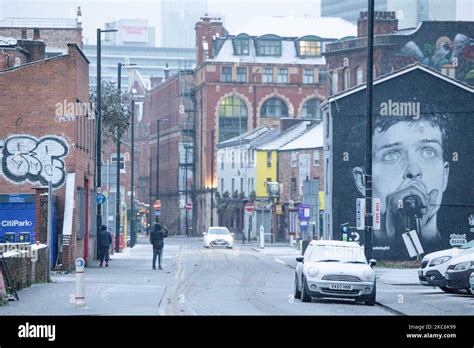 A Mural Of Joy Divisions Ian Curtis Watches Over The Northern Quarter
