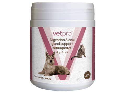 Vetpro Digestion Anal Gland Support With High Fibre Woo Woo Supplier