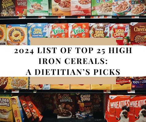 25 High Iron Cereals: A Dietitian's Picks