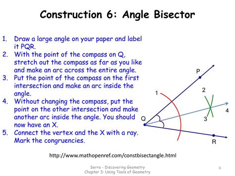 Ppt 34 Constructing Angle Bisectors Powerpoint Presentation