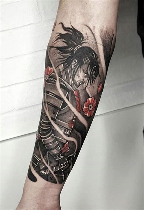 15 Forearm Samurai Tattoos