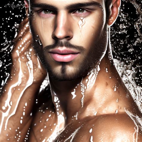 Openjourney Prompt Brunette Man Wet Brown Hair With Prompthero