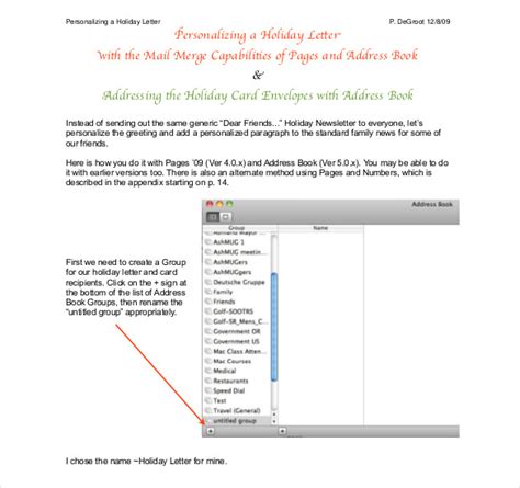 Holiday Letter Template – 14+ Free Word, PDF, PSD, Format Download