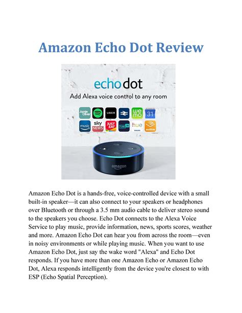 Echo Dot Review - Echo Dot Review - Page 2-3 - Created with Publitas.com