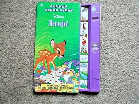 Golden Sound Story Disney Bambi Electronic Storybook No