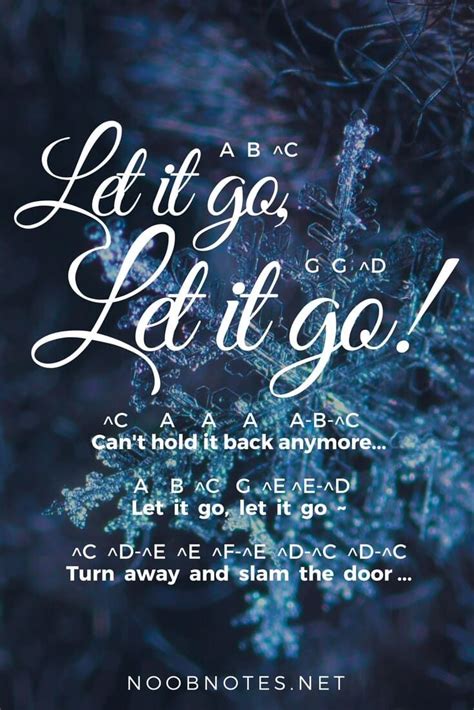 Let It Go Piano Notes Letters