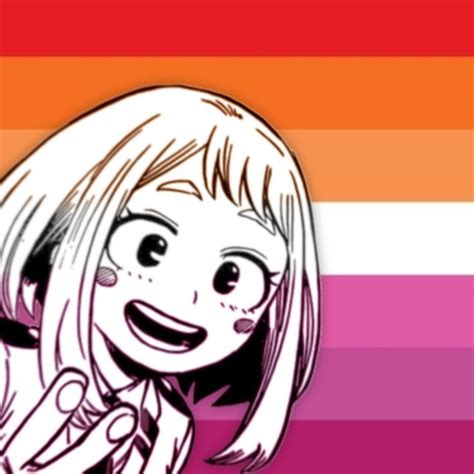 Uraraka Ochaco Lesbian Anime Icon Anime Icons Anime Female Sketch