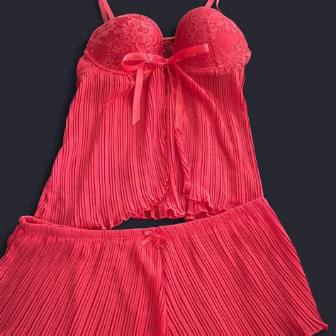 Pink Lace Lingerie Set Lingerie Completely New Depop