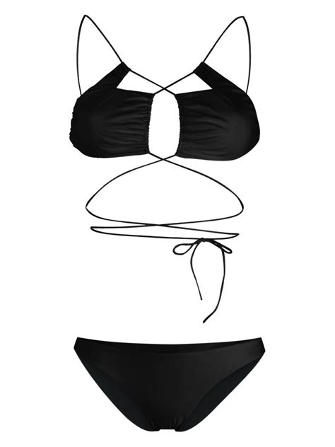 Buy AMAZUIN Jadia Cut Out Bikini Black At 33 Off Editorialist