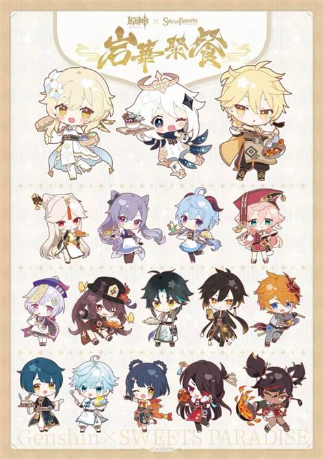 Incoming Genshin Impact X Sweets Paradise Cafe Liyue Chibi Stands