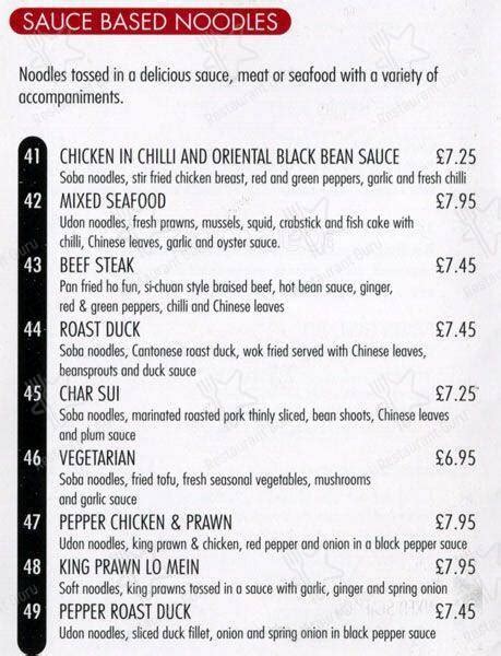 Carta De Miso Noodle Bar Beckenham Beckenham 132 High St