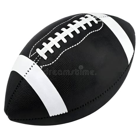 Football Clipart â€ Black And White Design Stock Illustration