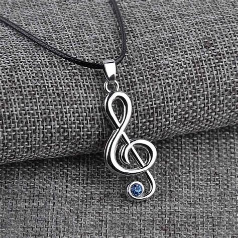 Anime Jewelry Hatsune Miku Character Treble G Clef Music Note Pendant