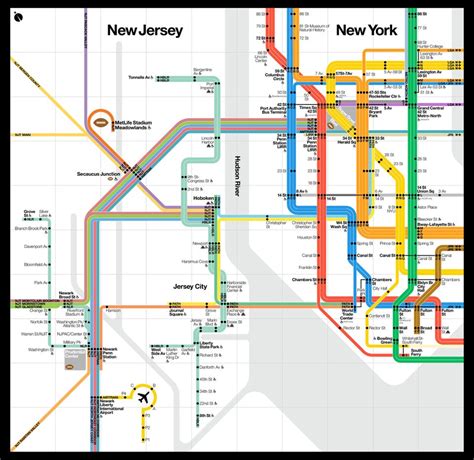 The Mta Made A Brand New Nyc Subway Map For The Super Bowl