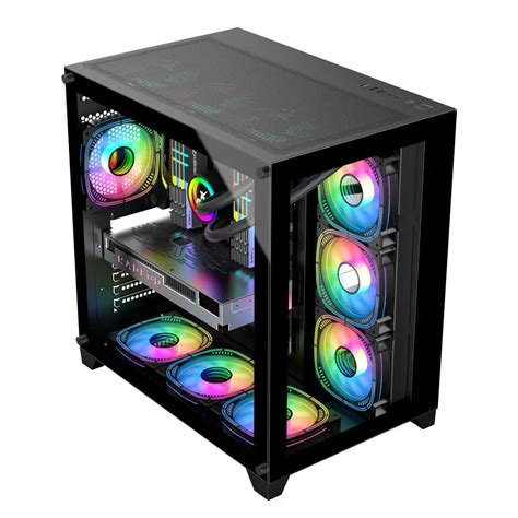 New Arrival Atx Tower Pc Case Glass Rgb Desktop Gaming Pc Computer ...