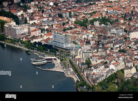 An Aerial View Of Vichy Allier Auvergne France Vichy From Above