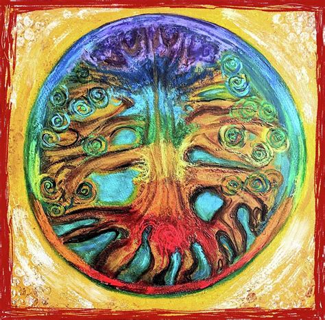 Chakra Tree Of Life Painting By Meredith Gould Pixels