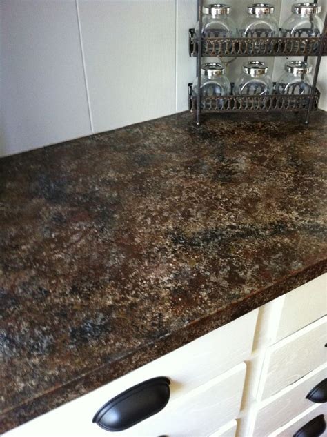 Diy Painting Formica Countertops To Look Like Granite Great Option