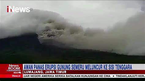 Erupsi Gunung Semeru Luncurkan Awan Panas Guguran Sejauh 6 Kilometer