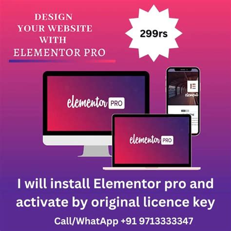 Elementor Pro Original License Activation Use All Pro Templates