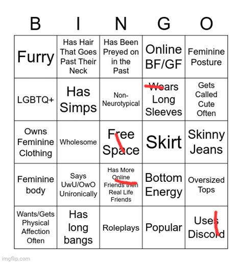 Femboy Bingo Imgflip