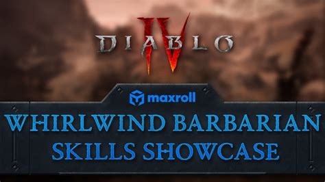 Whirlwind Barbarian Leveling Skills Diablo 4 YouTube