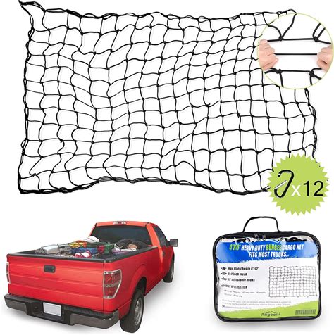 Buy Angooni Truck Bed Cargo Nets | 4x6 Ft Stretches to 8x12 Ft for ...