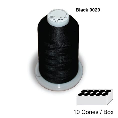 embroidery thread black