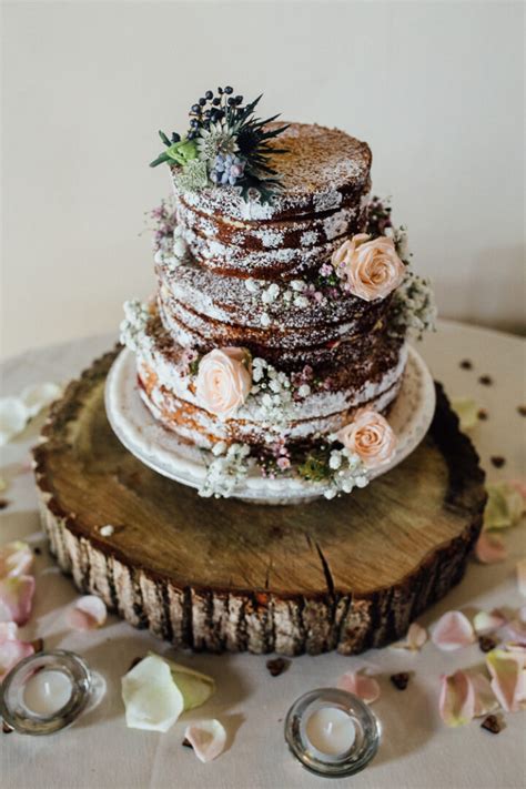 Truly Scrumptious Naked Wedding Cake Ideas