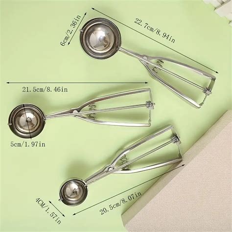 Durable Stainless Steel Ice Cream Scoop Perfect Scooping Ice Temu