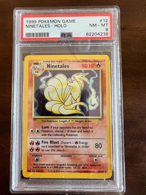 1999 Ninetales Holo 12102 Psa 9 Munimorogobpe