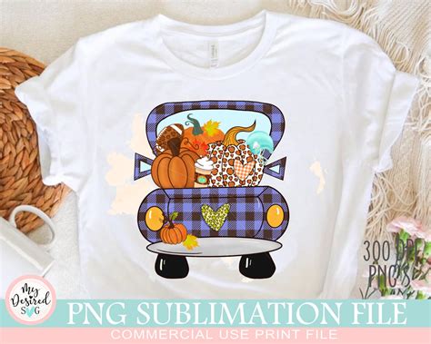 Fall Pumpkin Truck PNG, Autumn Truck Png - So Fontsy