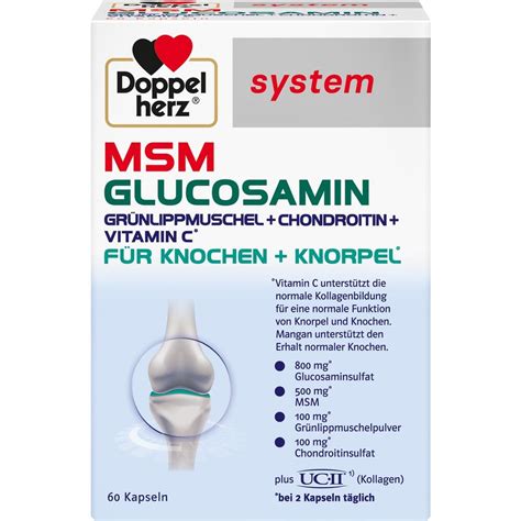 Doppelherz System Msm Glucosamin Kapseln St Ck Online Kaufen