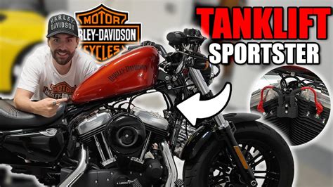 Tanklift And Coil Relocation Sportster 48 Iron 883 Harley Davidson ⚙️