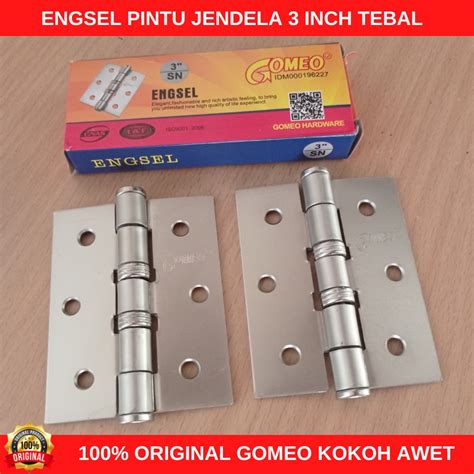 Jual Engsel Pintu Jendela 3 Inch Tebal Merek GOMEO Engsel Pintu Rumah