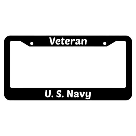 Veteran United States Navy License Plate Frame