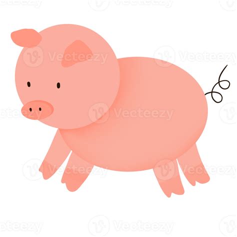 Pink Pig Cartoon Clip Art 46853049 Png