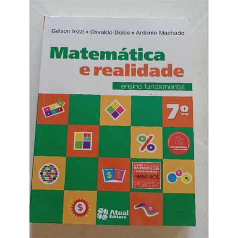 Matem Tica E Realidade Ano Gelson Iessi Edi O Professor