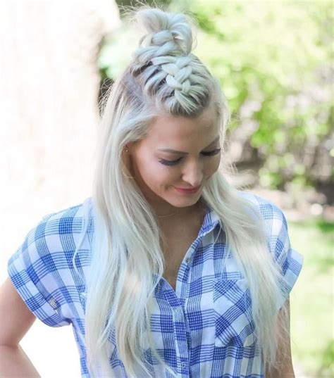 20 Ideas How To Spice Up Your Half Bun Half Bun Hairstyles Super Easy