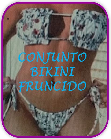 CONJUNTO BIKINI FRUNCIDO Patron Gratis TALLAS PLUS